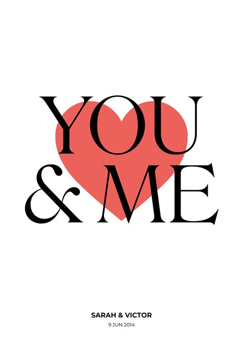 and you and me